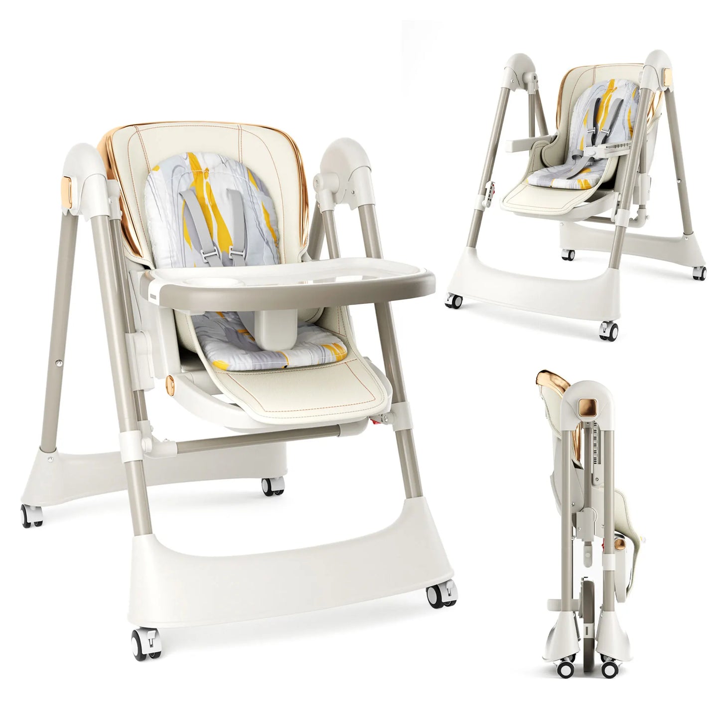6-in-1 Baby High Chair Swing Combo for Infants and Toddlers