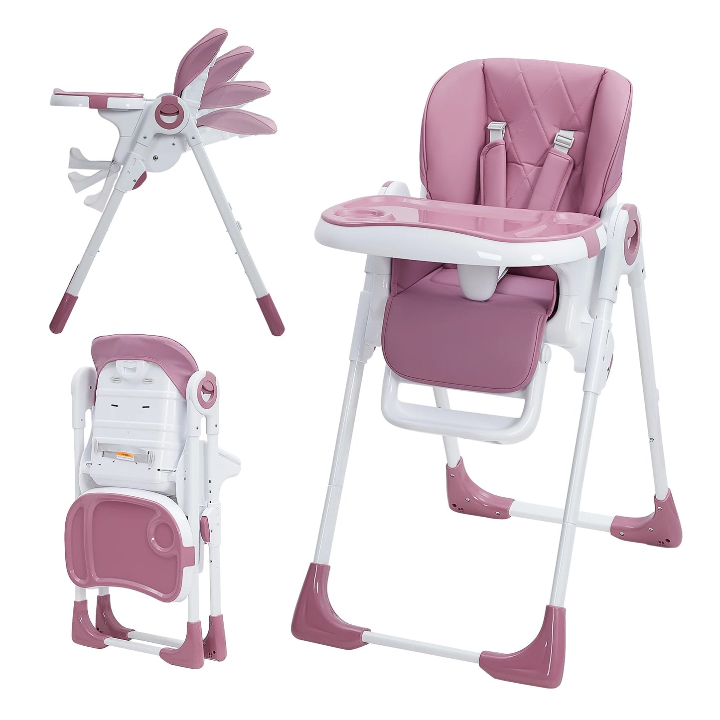 Baby High Chair Multifunctional With Adjustable Height And Recline