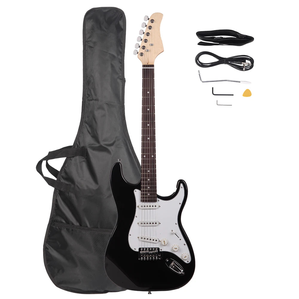 Rosewood Fingerboard Electric Guitar Basswood Body Beginner Friendly