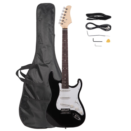 Rosewood Fingerboard Electric Guitar Basswood Body Beginner Friendly