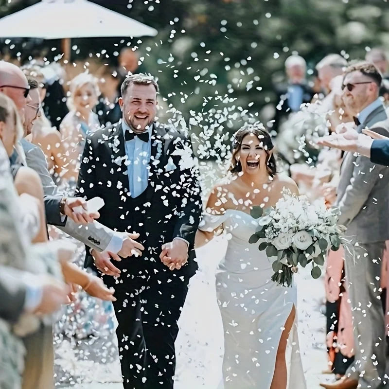 6000 Pcs Heart Shaped Paper Confetti For Weddings And Celebrations