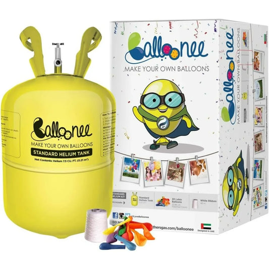 Balloonee Standard Disposable Helium Tank Kit For Balloons