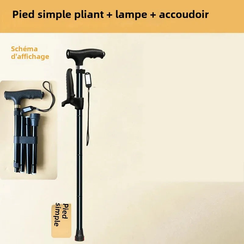OIMG Outdoor Multifunction Telescopic Trekking Poles And Walking Cane