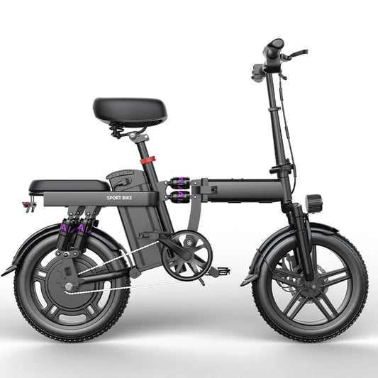 Toofly 1000W Electric Bike 16 Inch 48V 20Ah Lithium Battery Powerful Speed E-Bike City Commuting Bicycle Adult Unisex