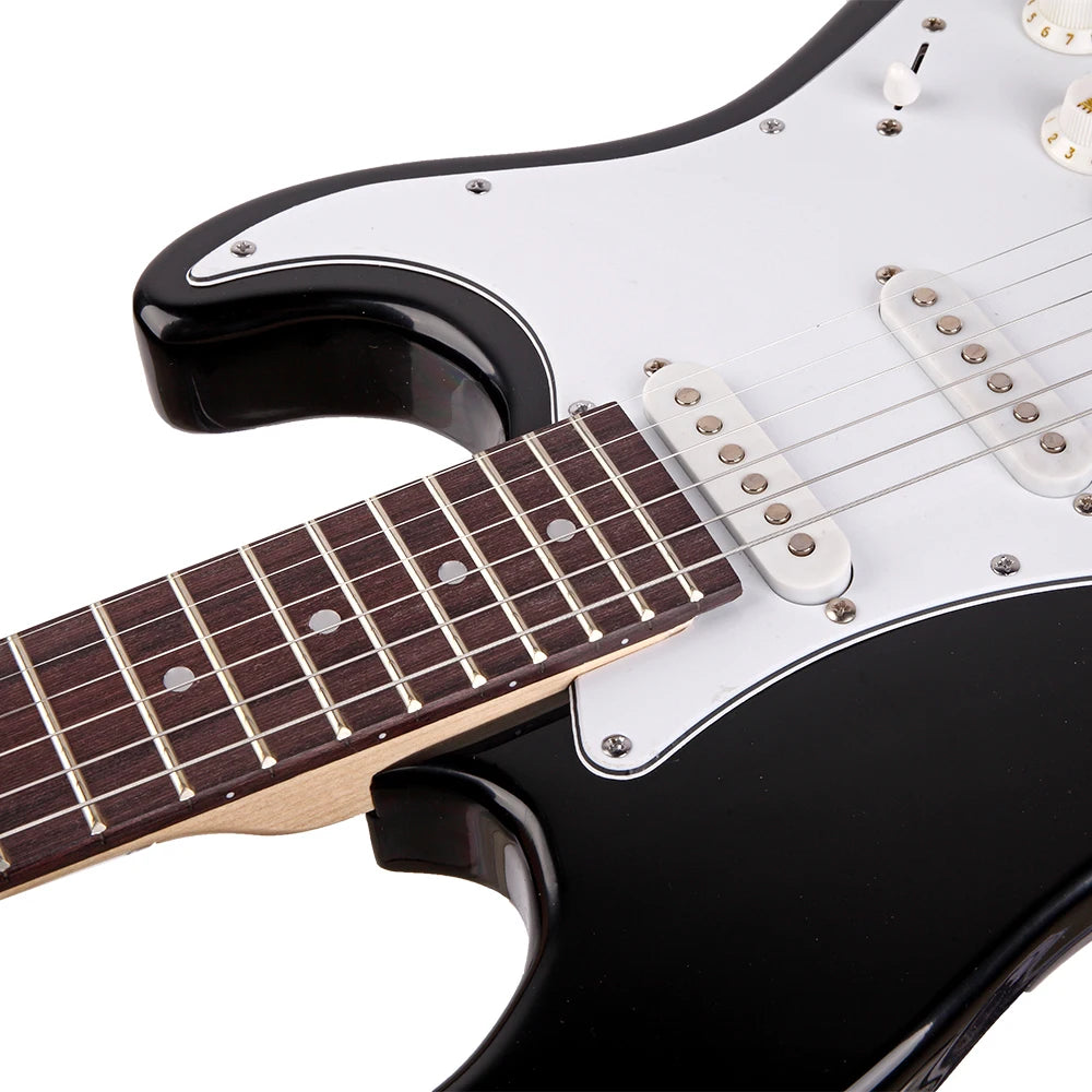 Rosewood Fingerboard Electric Guitar Basswood Body Beginner Friendly
