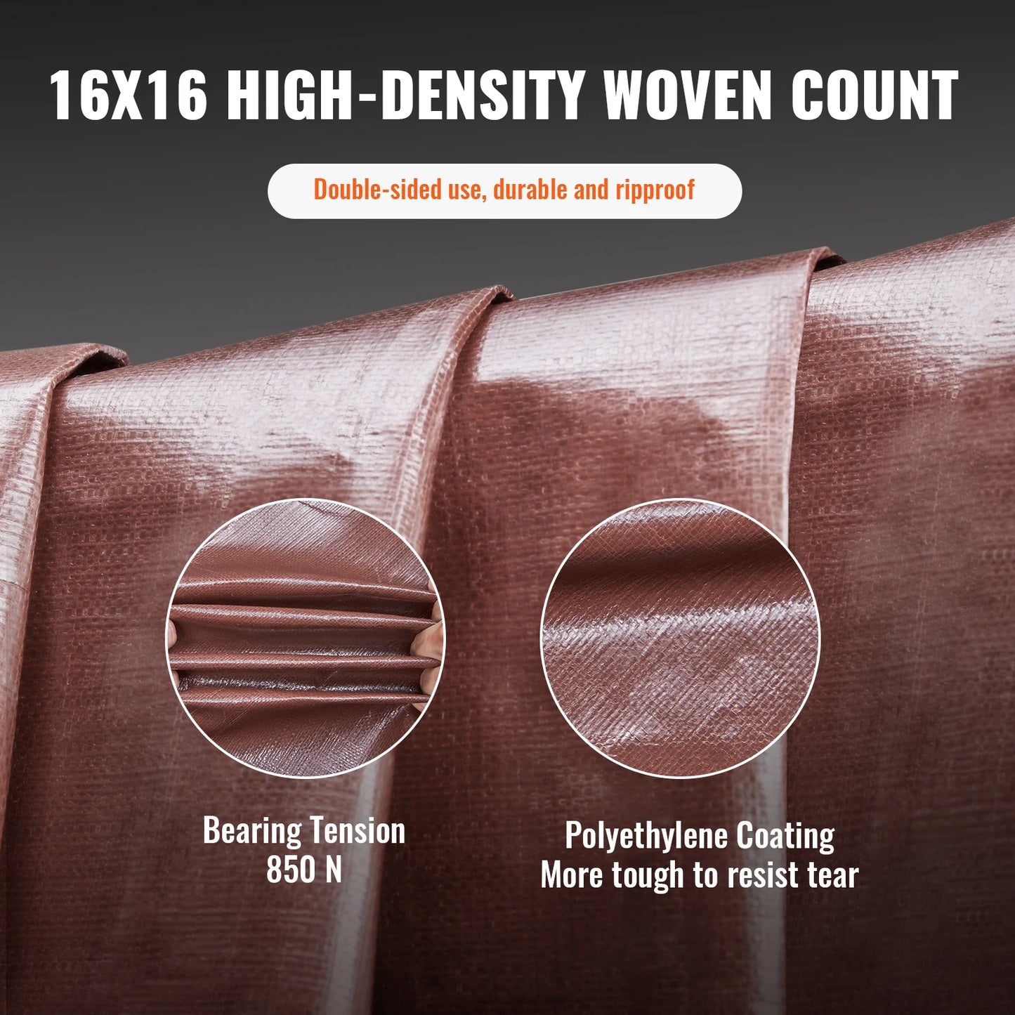 SucceBuy Heavy Duty Tarp Waterproof Tarpaulin With Grommets