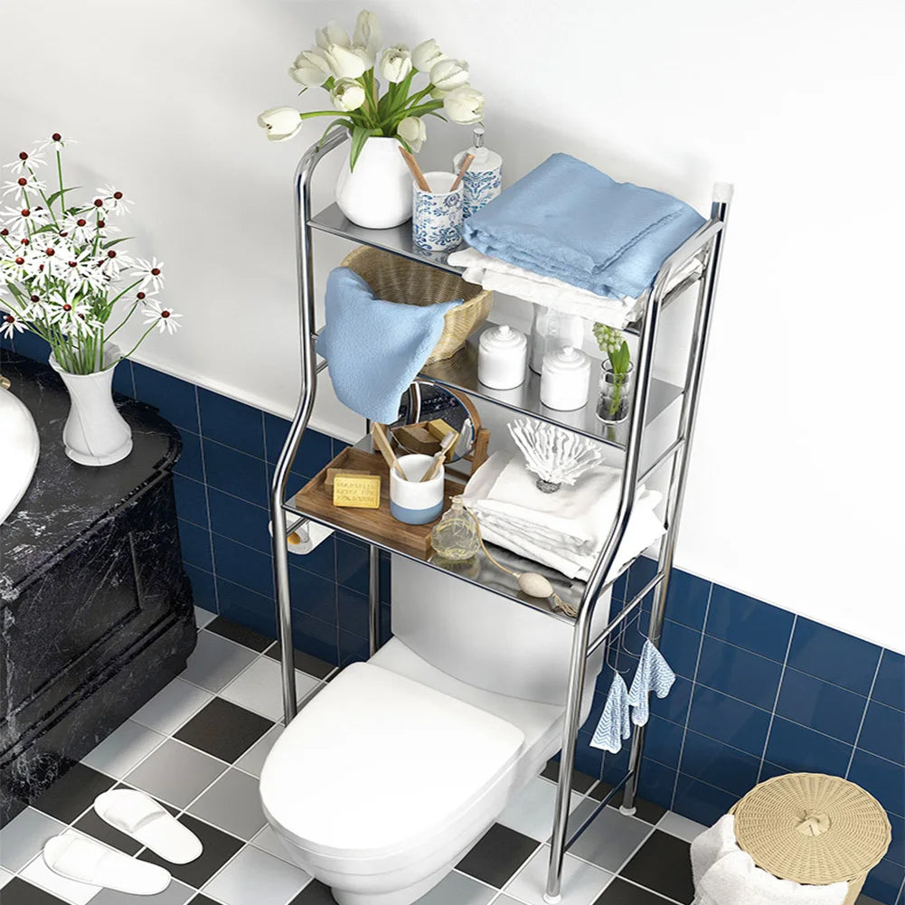 Studyset Over Toilet Storage Shelf Two-Tier Freestanding