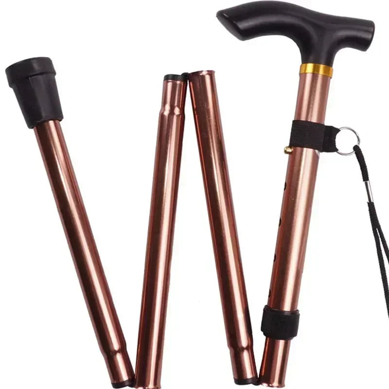 Adjustable Telescopic Folding Aluminum Walking Stick Non-Slip Grip