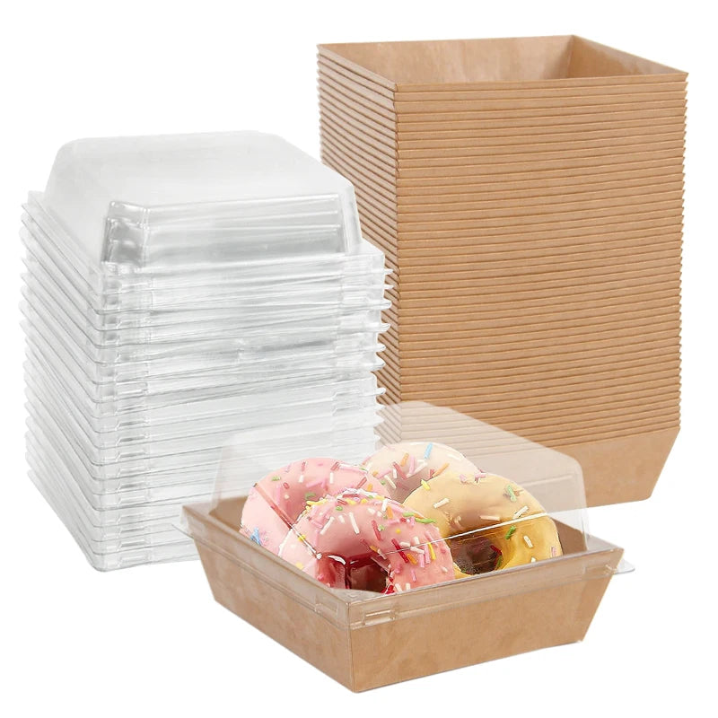 Xunyihappy Kraft Paper Cake Boxes For Desserts Donuts And Cookies