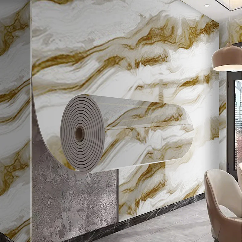 Marble Self-Adhesive PVC Wall Sticker for Living Room Decor