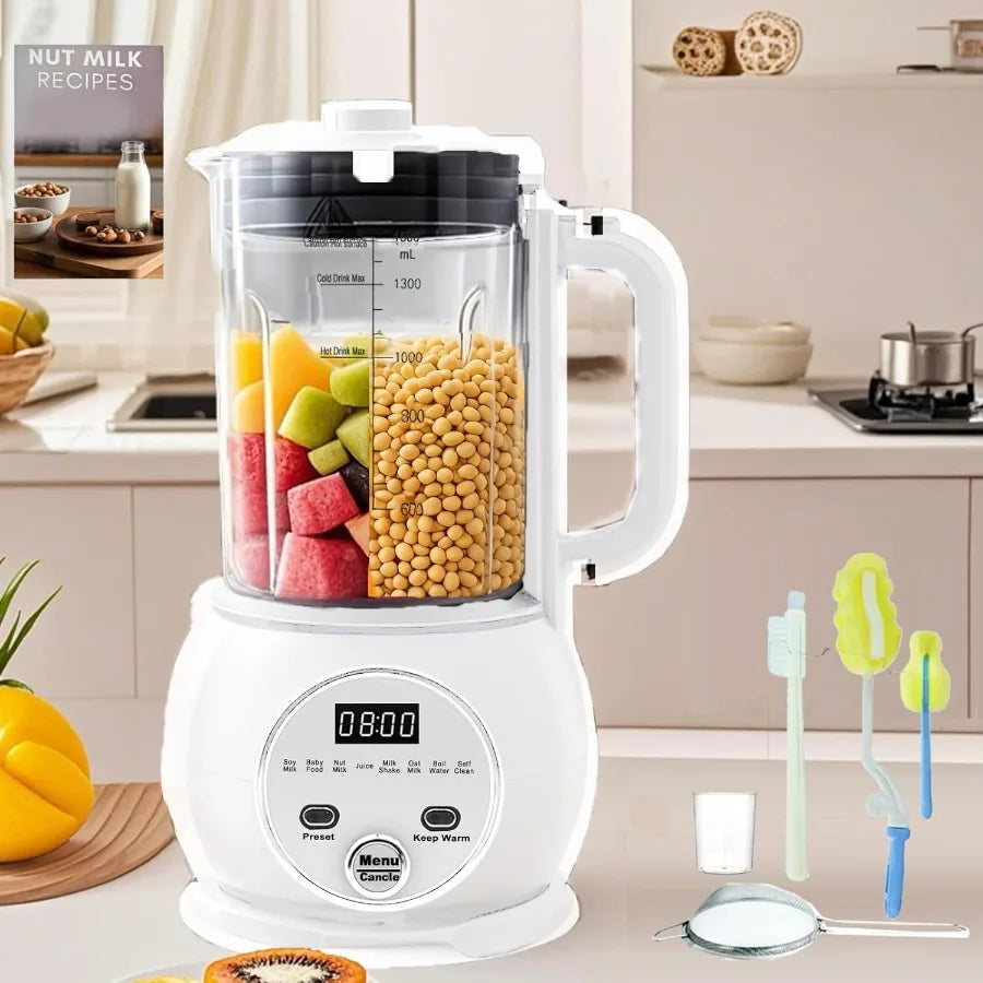 MDNG 10 In 1 Nut Milk Maker With 20 Blades For Smooth Nut Milk