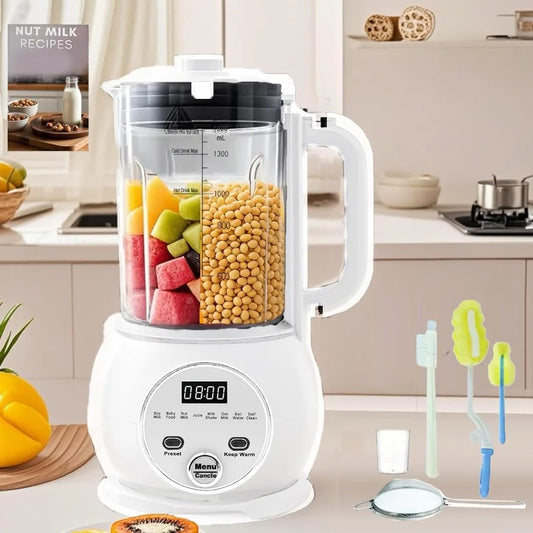 MDNG 10 In 1 Nut Milk Maker With 20 Blades For Smooth Nut Milk