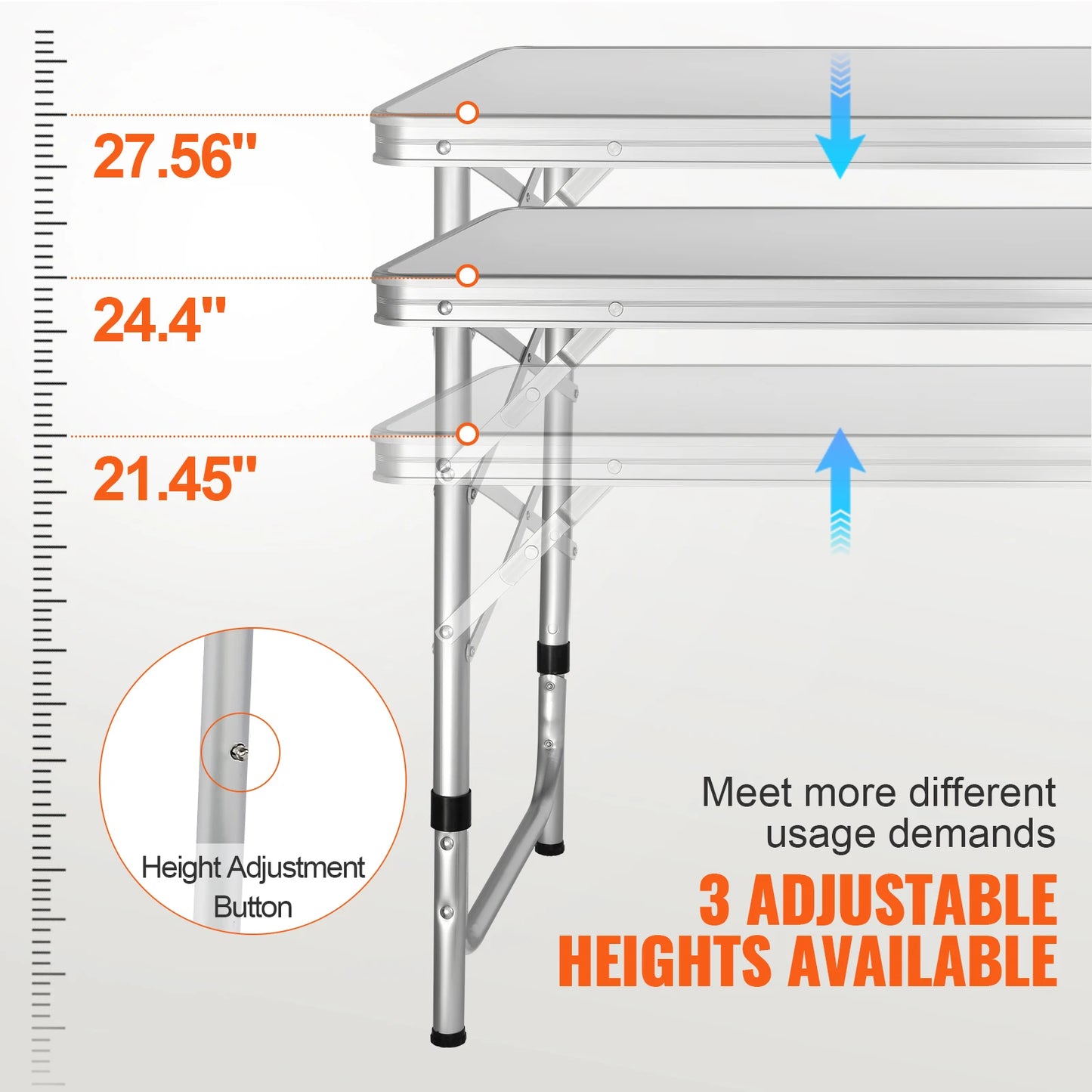 VEVOR Folding Camping Kitchen Table for Outdoor Use