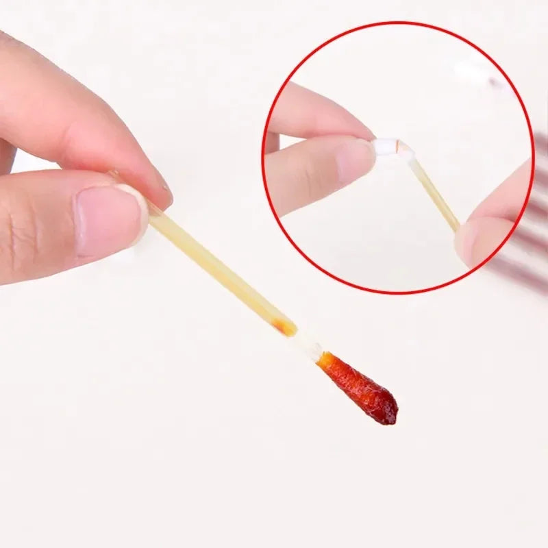 50pcs Disposable Medical Iodine Cotton Swabs Skin Disinfection Clean Alcohol Cotton Stick