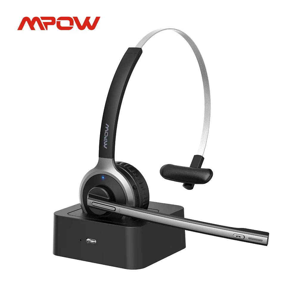 MPOW M5 Pro Bluetooth Headphones With Mic For PC Office