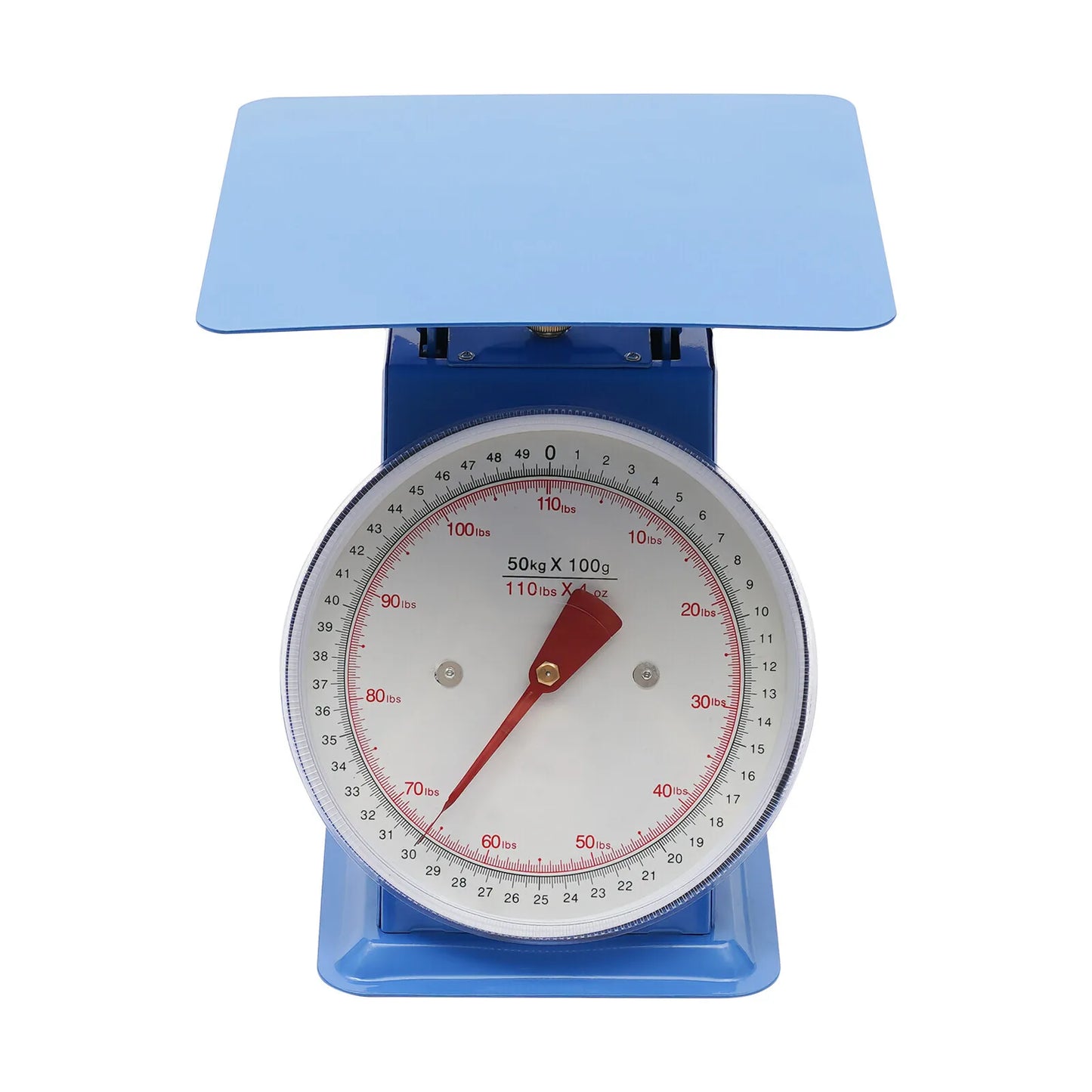 Mechanical Dial Scale 110 Lbs Capacity Dual Scale For Markets