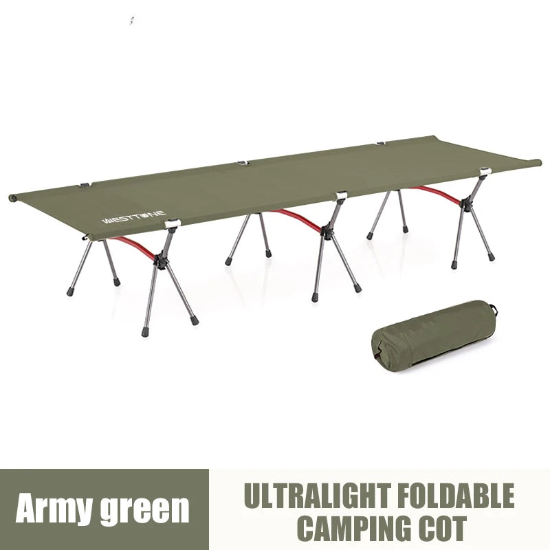West Tune Camping Cot With Leg Extenders Ultralight Aluminum Frame