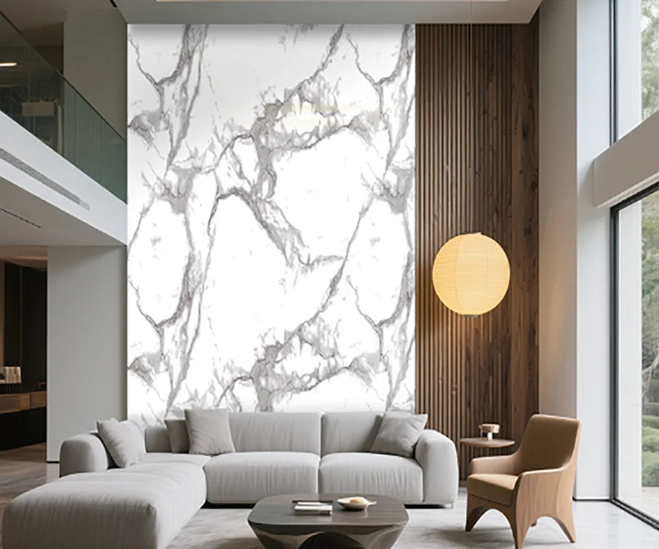 Marble Self-Adhesive PVC Wall Sticker for Living Room Decor