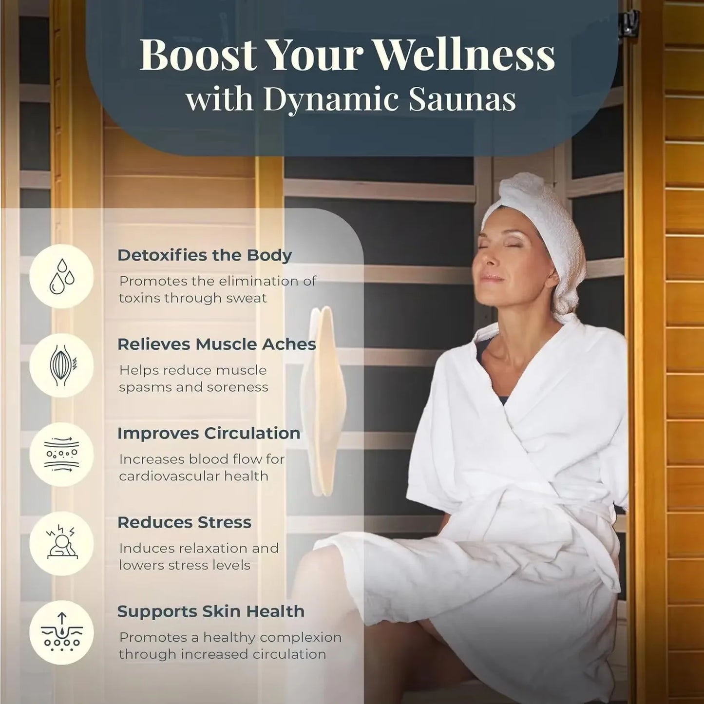 Two Person Low EMF Far Infrared Sauna With Red Light Therapy