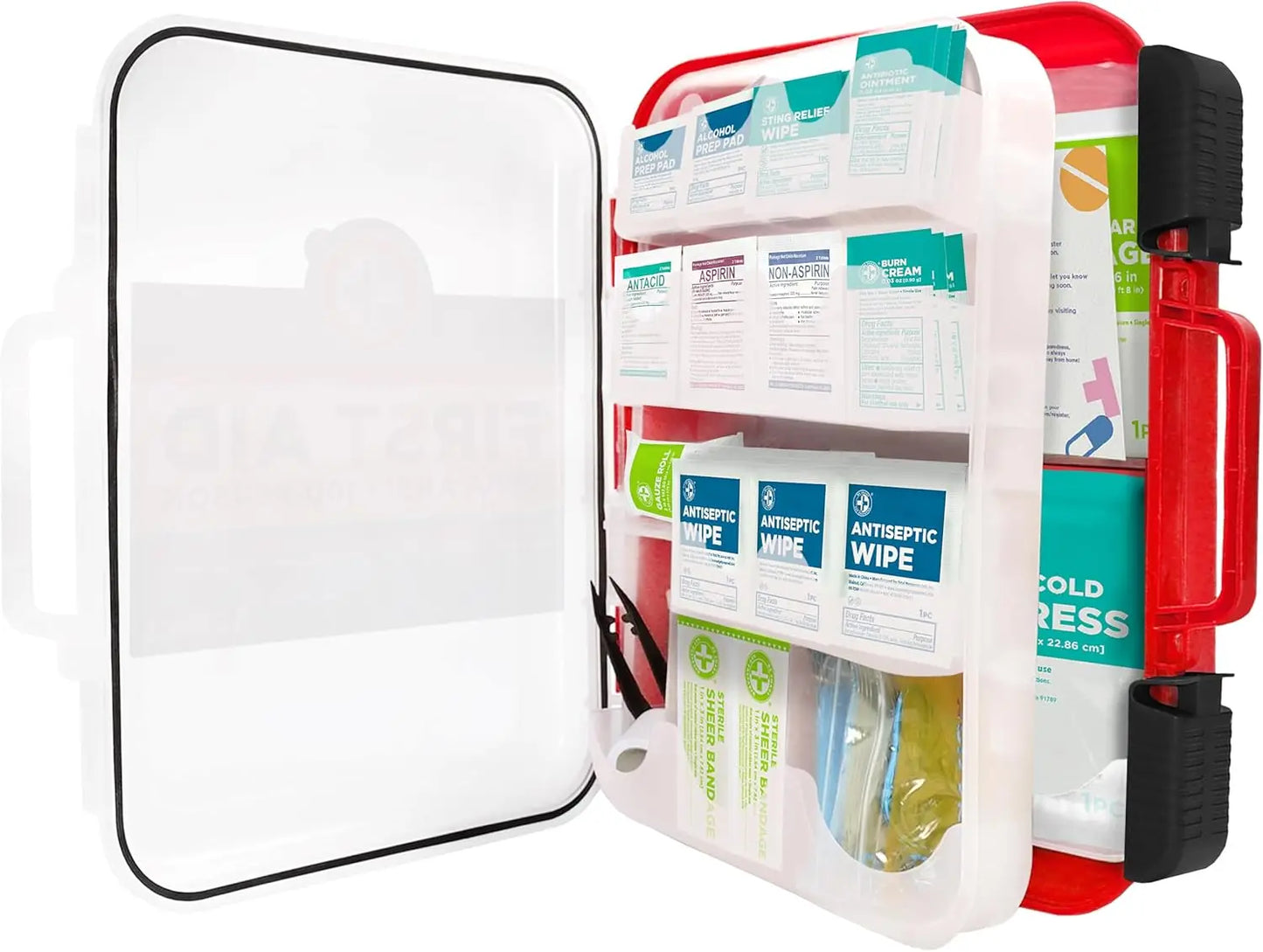 326-Piece First Aid Kit With Hard Case For Office Use