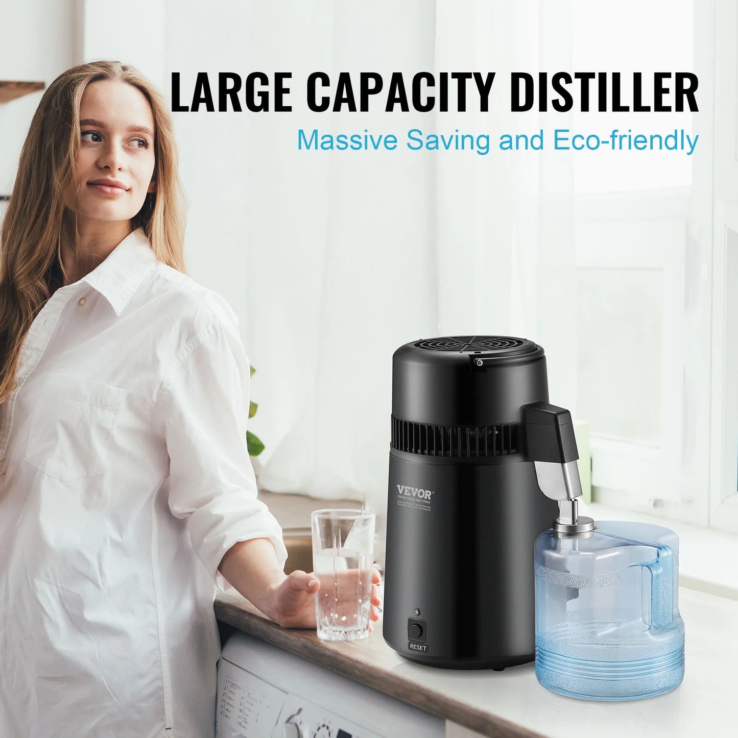SucceBuy Water Distiller Countertop Purifier 750W