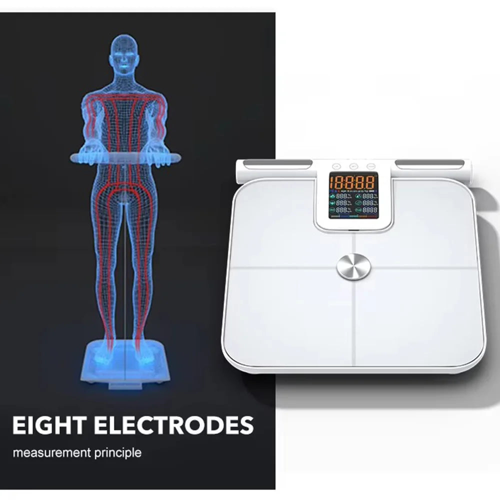 Smart Scale With 8 Electrode Full Body Composition Analyzer