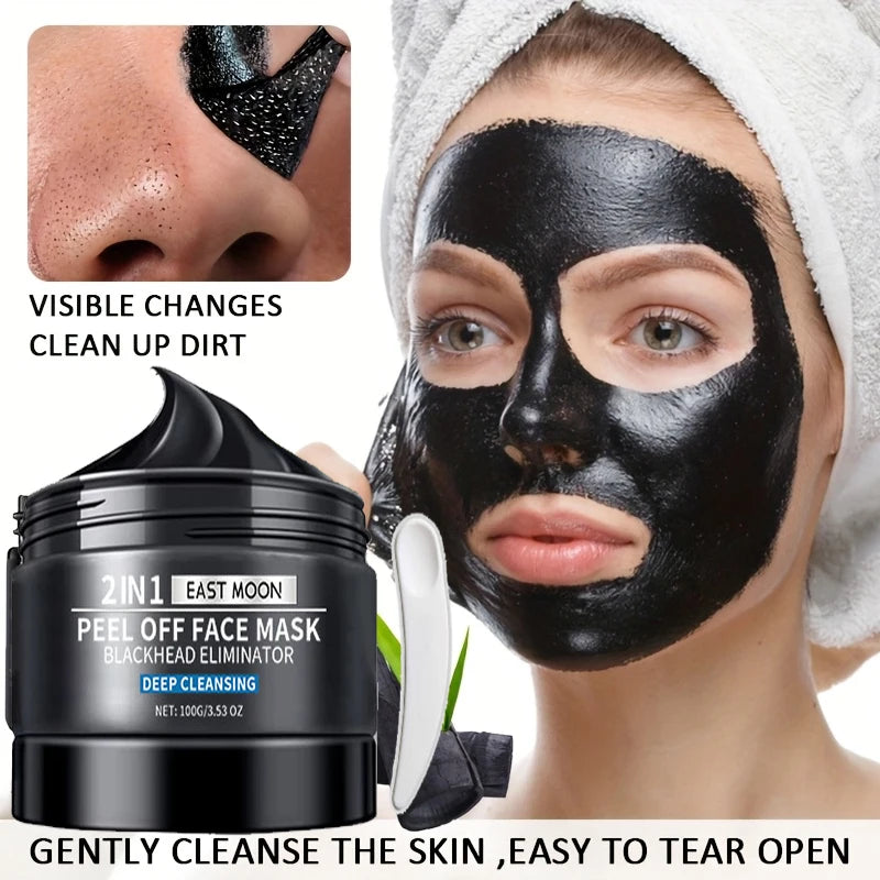 East Moon Bamboo Charcoal Mud Mask Gentle Exfoliating Facial