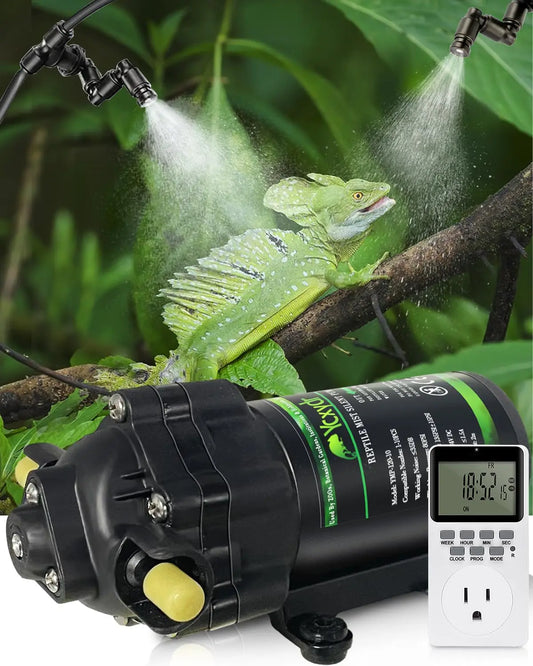 Reptile Fogger Silent Pump Misting Spray System Kit