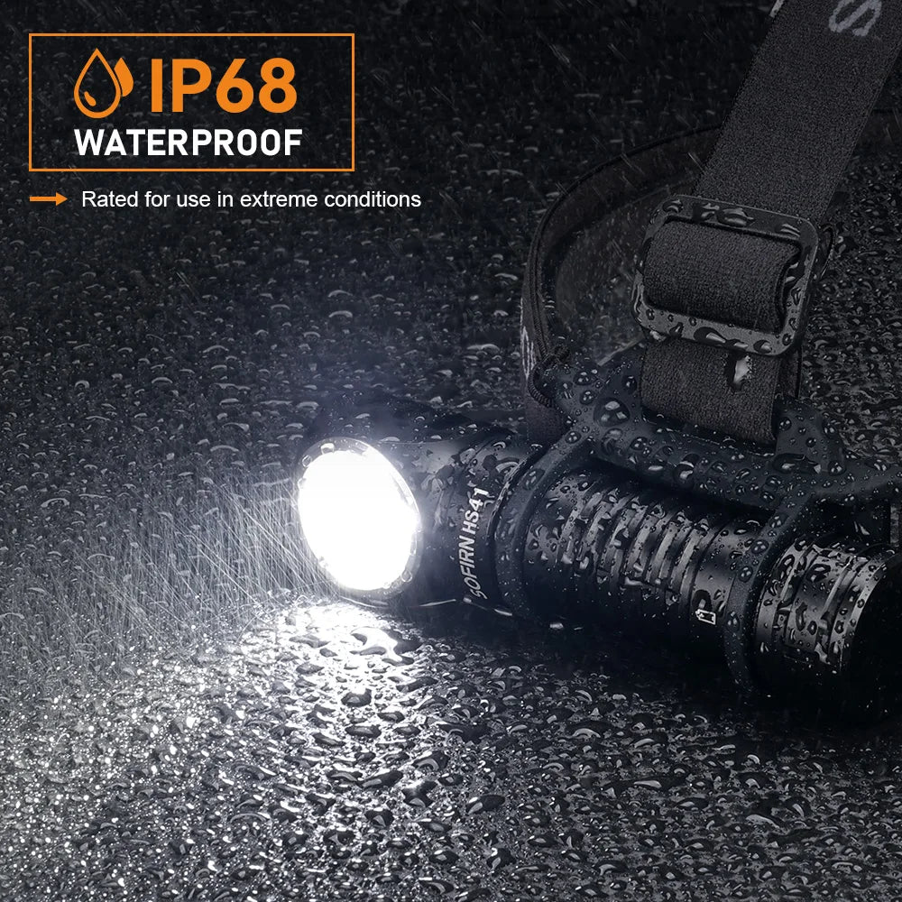 Sofirn HS41 Headlamp 4000lm USB-C Rechargeable SST20 LED