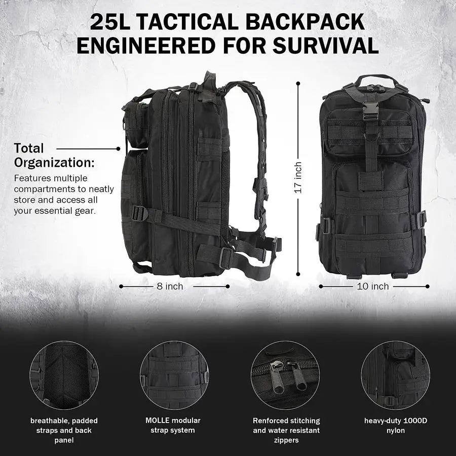 for Men Christmas Survival Kit, Survival Gear and Equipment 258 PCS with Water Filter, Emergency Tent, LED Lantern, First Aid Ki