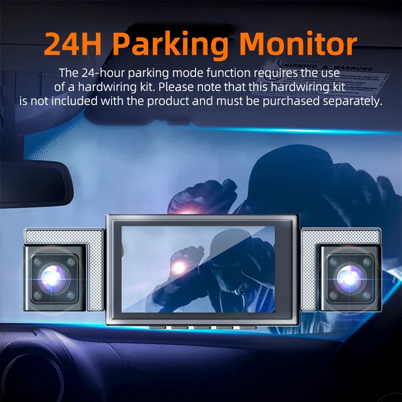 MUÜBAER 4K 360 Degree Dashboard Camera With GPS And WiFi