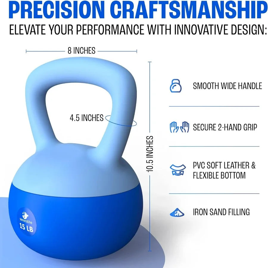LISM Soft Kettlebells and Kettlebell Sets for Strength Training