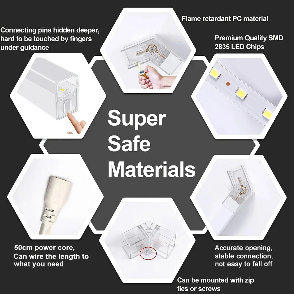 Hexagon LED Garage Light For Workshop And Garage Durable Design