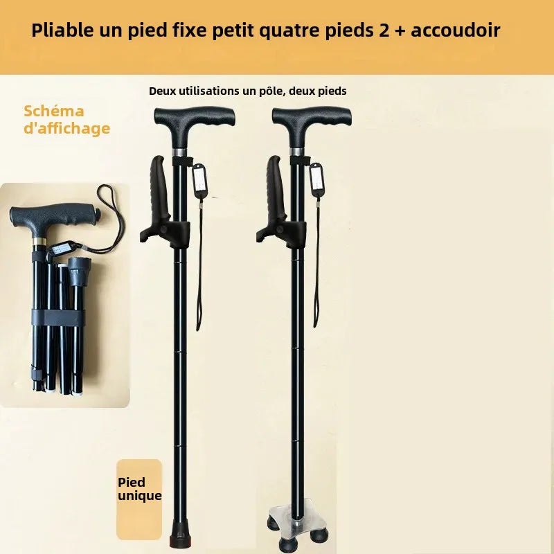 OIMG Outdoor Multifunction Telescopic Trekking Poles And Walking Cane