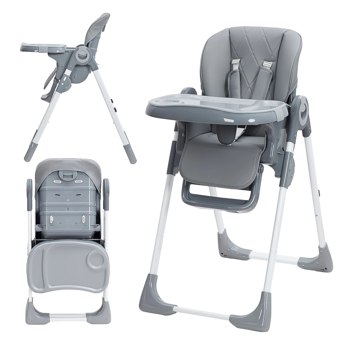 Baby High Chair Multifunctional With Adjustable Height And Recline