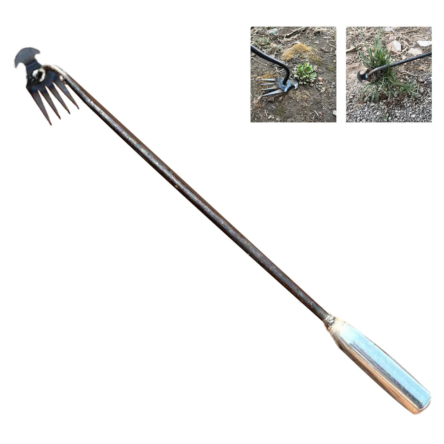Alloet Hand Weeder Tool With Long Handle Garden Digger For Yard Lawn