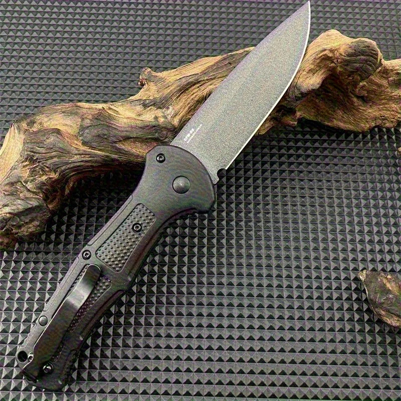 NONEDIY Folding Pocket Knife Drop Point Grivory Handle