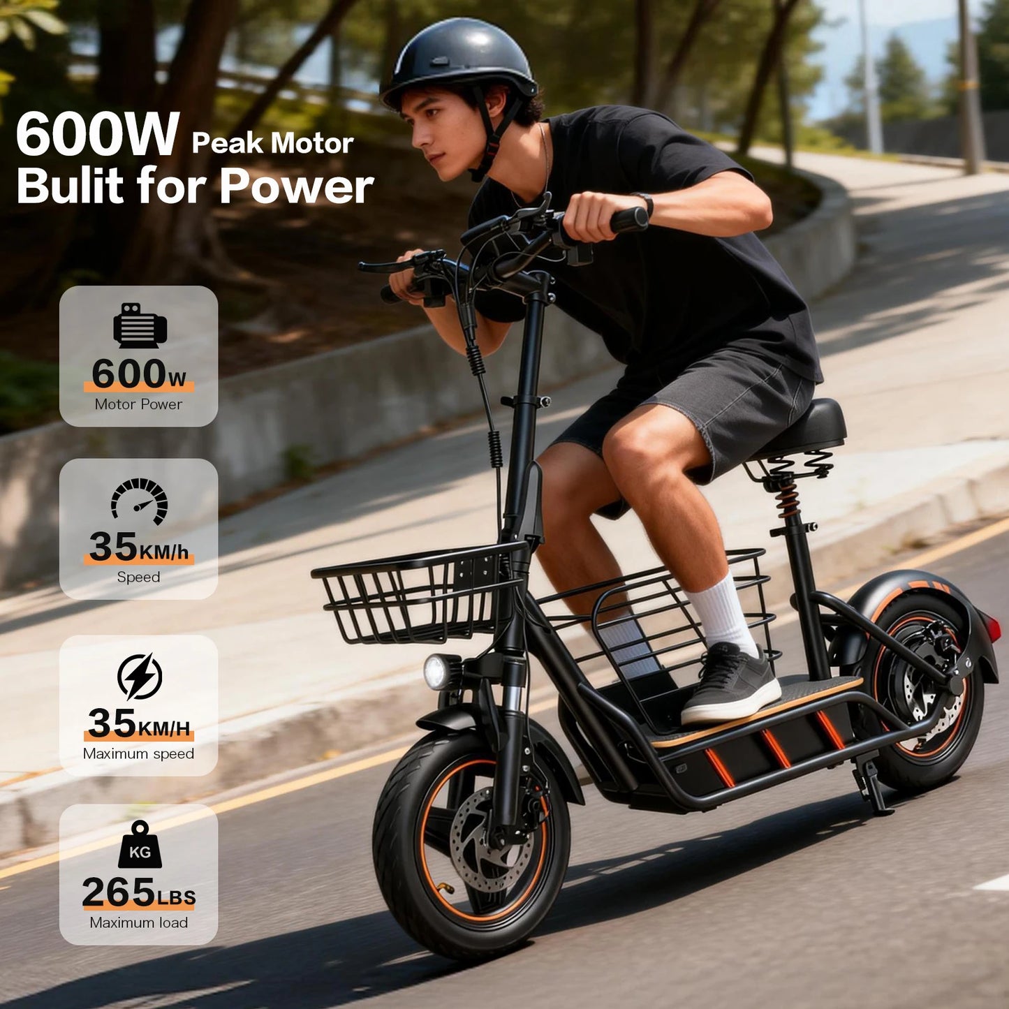 FREEBOY H14 Adult Electric Scooter 600W 36V Folding