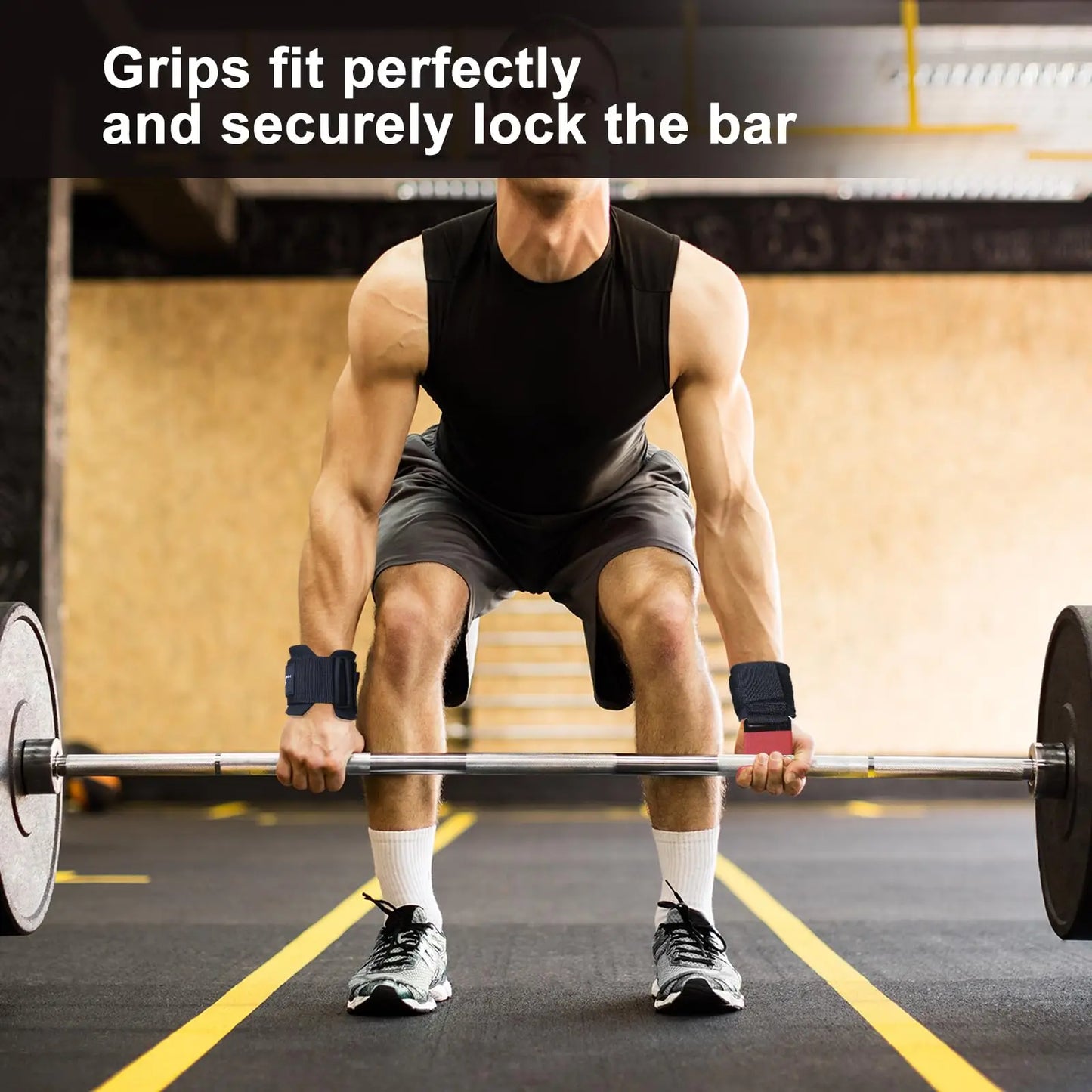 Fitness Lifting Hooks And Wrist Straps For Hand Grip Support