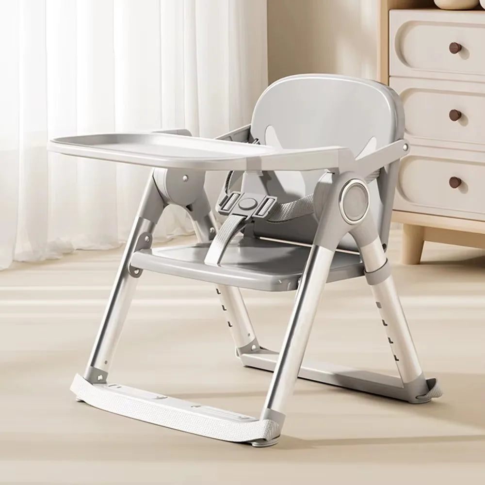 Baby Folding Booster Seat High Chair Portable Feeding For 6 Months To 3 Years