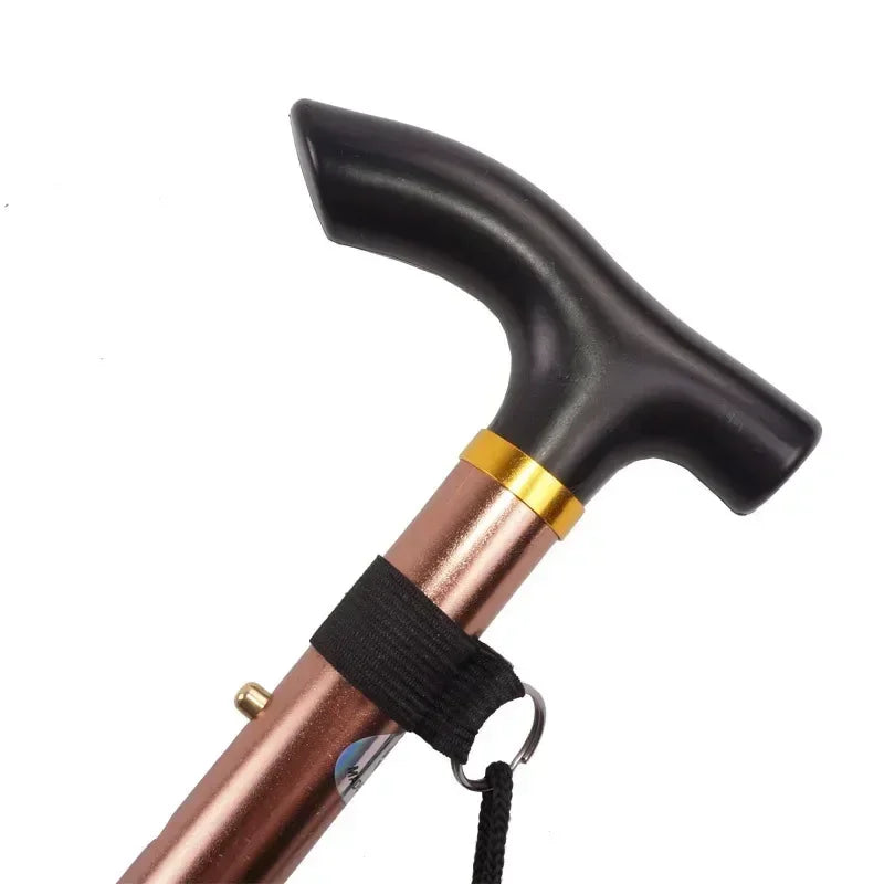 Adjustable Telescopic Folding Aluminum Walking Stick Non-Slip Grip