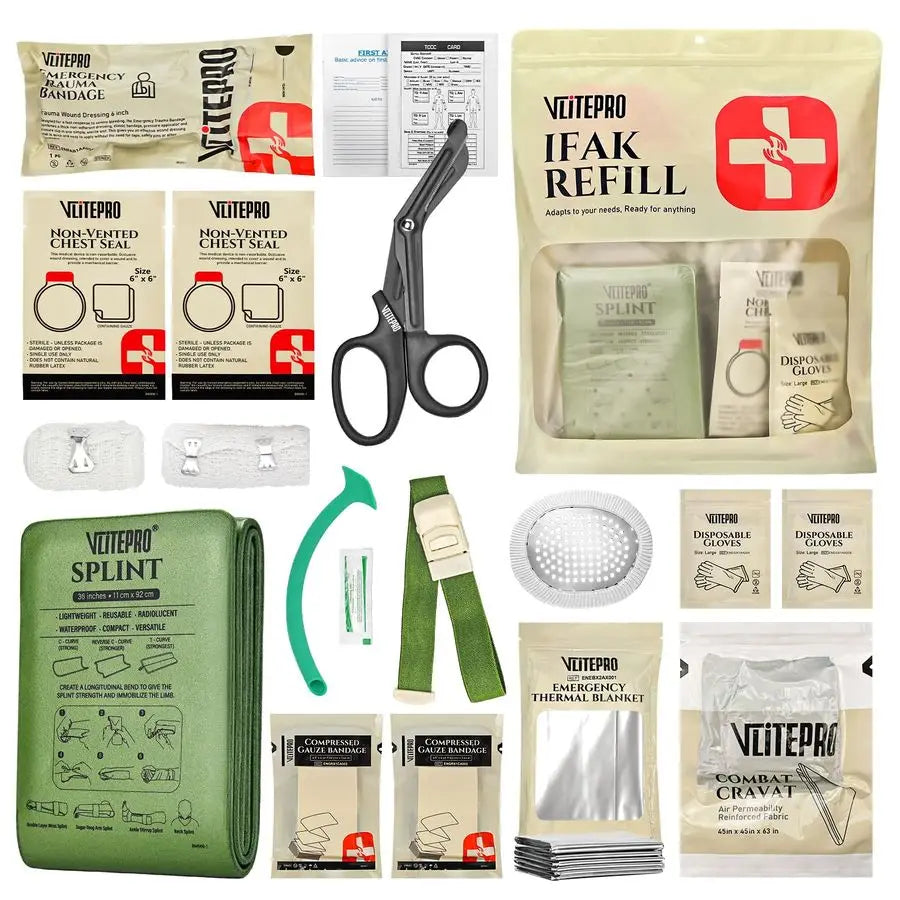 IFAK Trauma Kit Refill With Tourniquet And Chest Seal