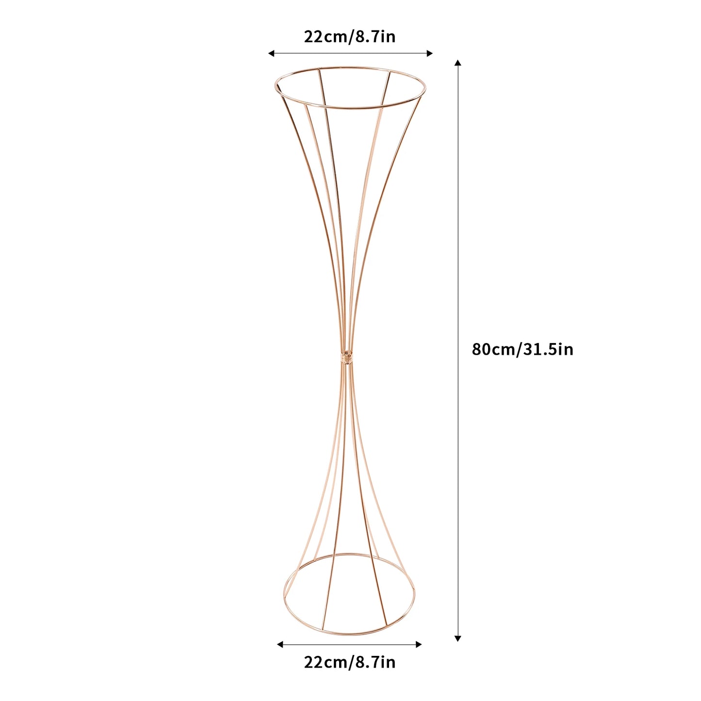 Metal Wedding Centerpiece Vase Stand for Table Decor Stackable