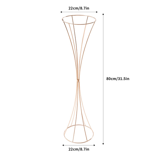 Metal Wedding Centerpiece Vase Stand for Table Decor Stackable