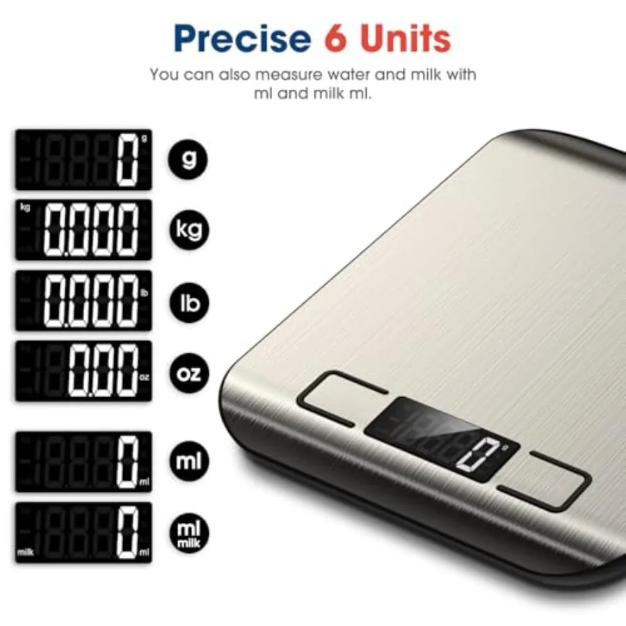 Digital Kitchen Scale 22lb With Tare Function For Baking