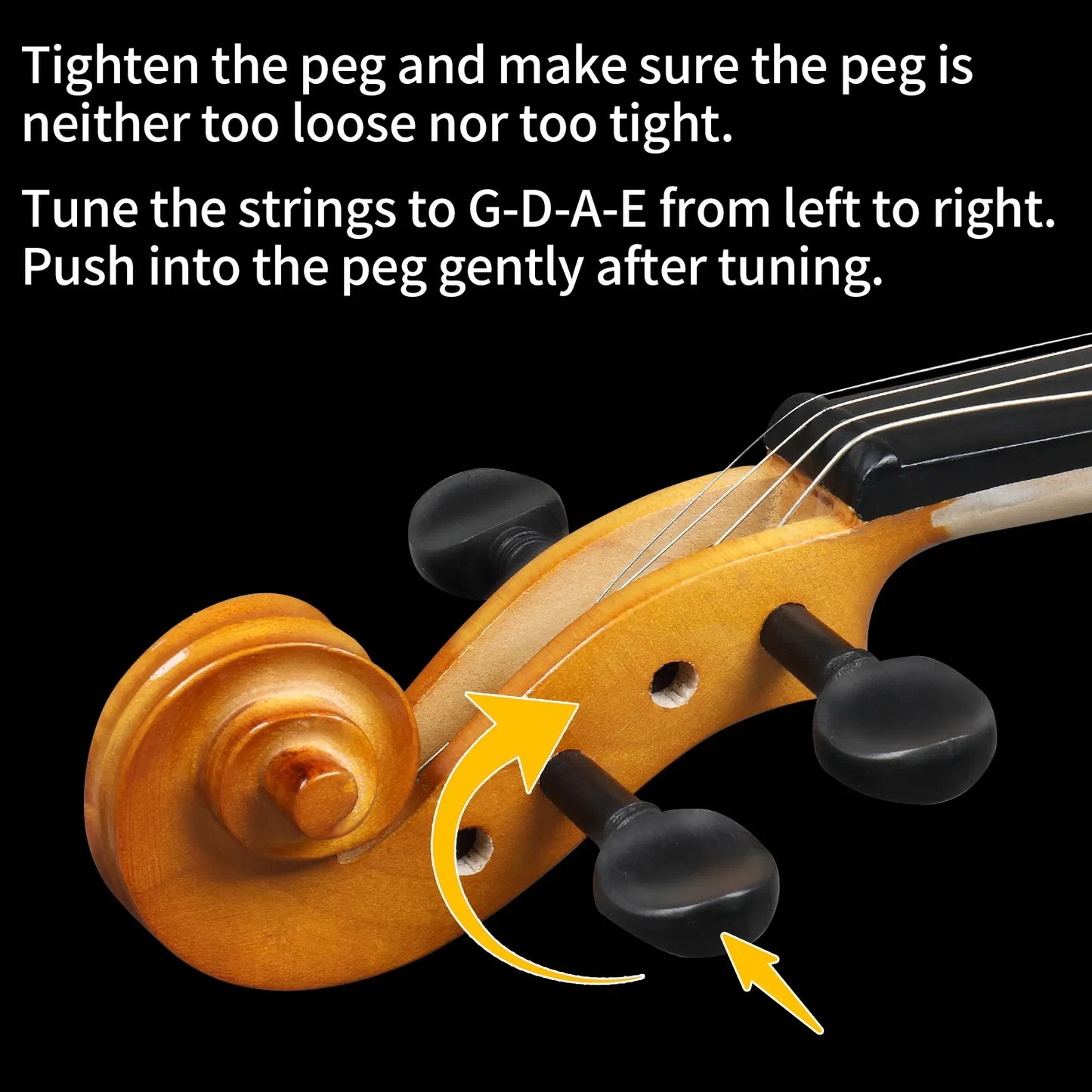 Violin Set For Beginners With Case Bow Rosin Extras