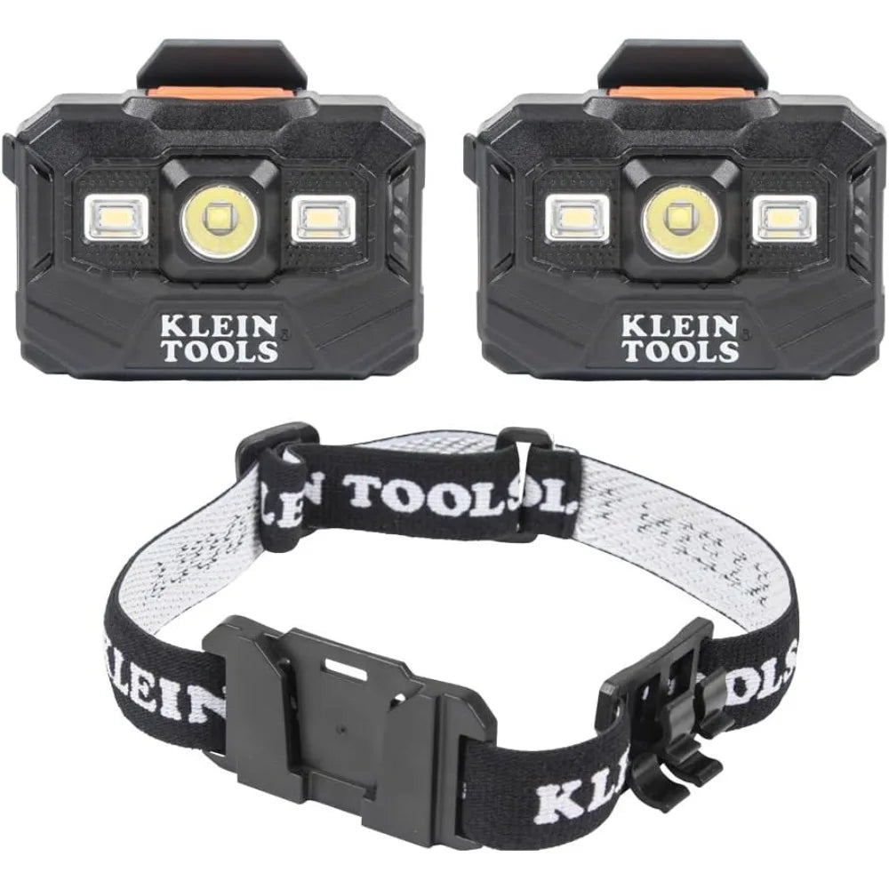 80174 (2) Rechargeable LED Headlamps with Headlamp Bracket and Fabric Strap, 300 Lumen All-Day