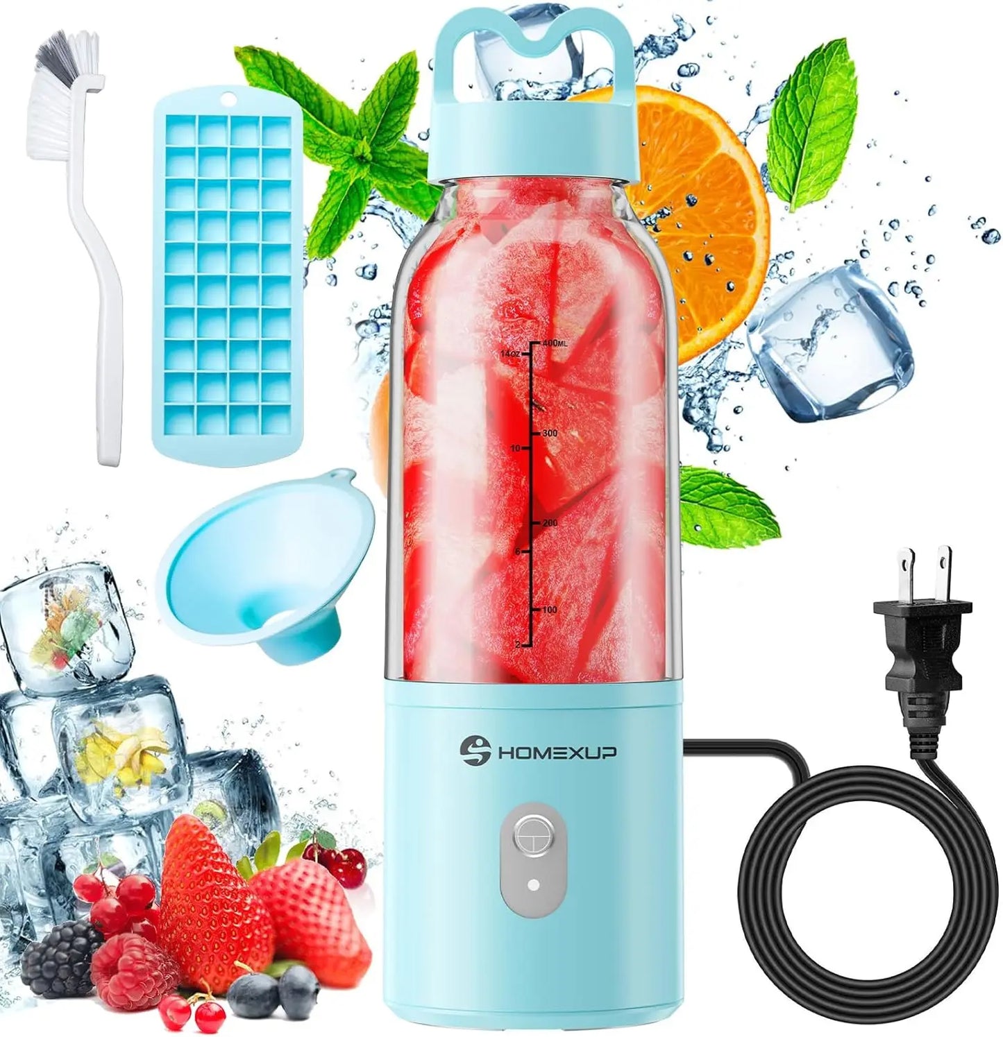 XMSJ Portable Personal Blender 175W for Smoothies and Ice