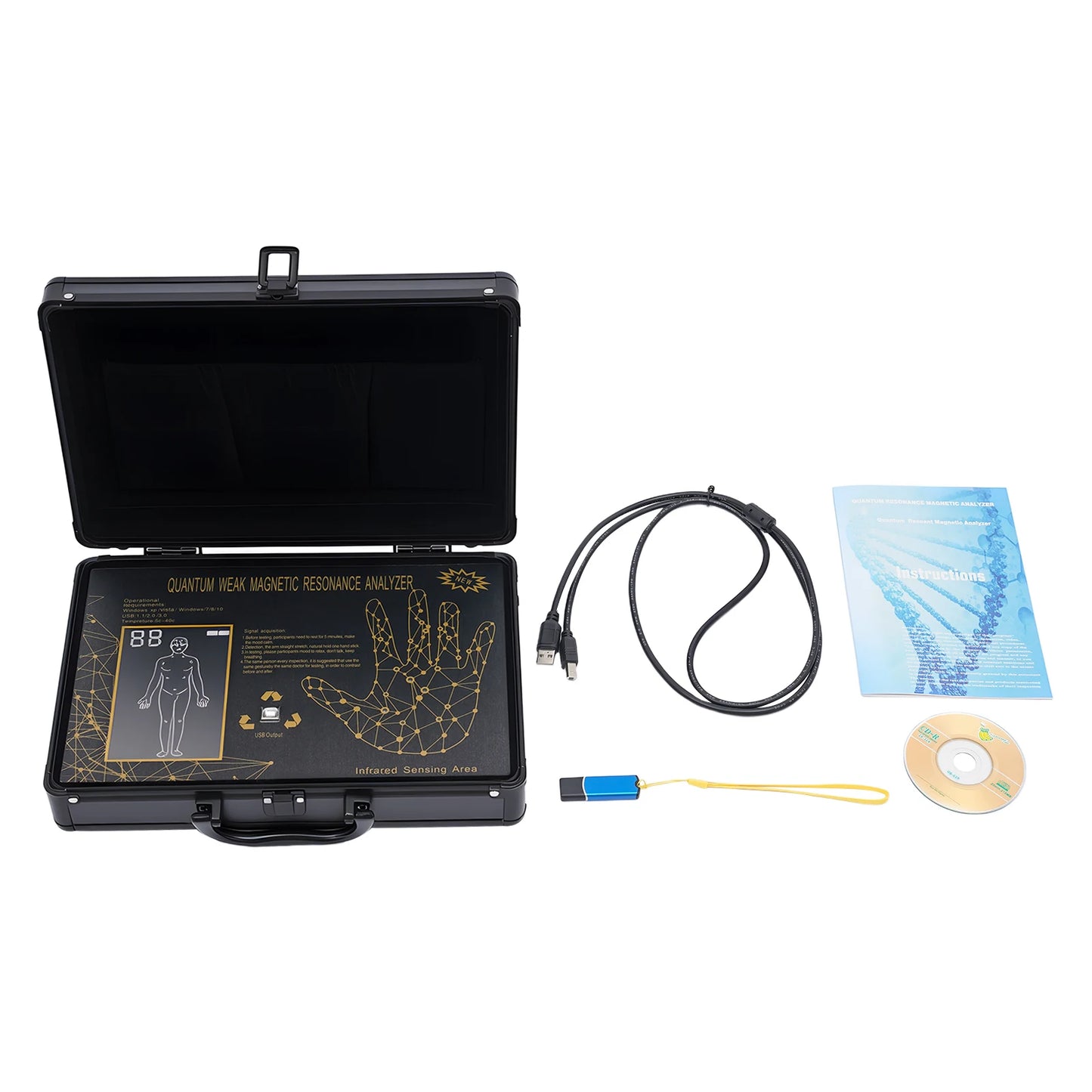 Bymaocar Portable Quantum Health Analyzer With Infrared Sensor