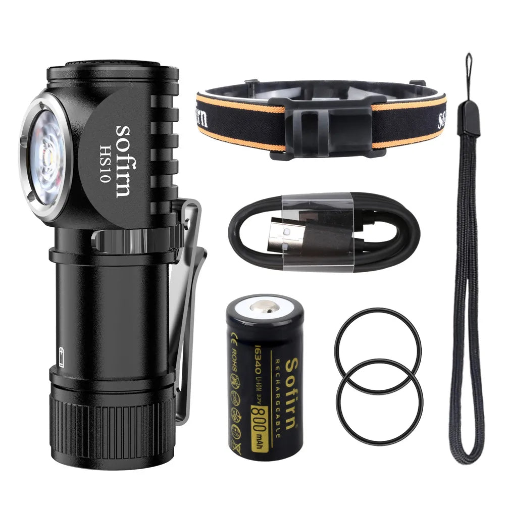 Sofirn HS10 USB C Rechargeable Headlamp 1100 Lumen TN3535 90CRI